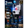 Okam Pro Okam-6015 Beyaz 6 Mp 3.5 İnç Dual Lens Wifi Ptz Kamera