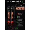 NSS NS-992MIC Boombox Pro Kablosuz Karaoke Hoparlör FM Radyo 2 Adet Mikrofon
