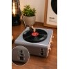 Meier MD-1217BT Gri Nostaljik Görünümlü Bluetooth Hoparlör ve 3 Bantlı Şarjlı Radyo