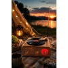 Meier MD-1217BT Kahverengi Nostaljik Görünümlü Bluetooth Hoparlör ve 3 Bantlı Şarjlı Radyo