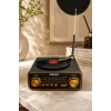 Meier MD-1320BT Siyah Nostaljik Görünümlü Bluetooth Hoparlör ve 3 Bantlı Şarjlı Radyo