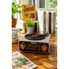 Meier MD-1320BT Gri Nostaljik Görünümlü Bluetooth Hoparlör ve 3 Bantlı Şarjlı Radyo