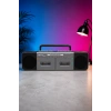 PuXing PX-888BT Gri Nostaljik Çift Kaset Çalar Radyo - Bluetooth, USB/SD, MP3 Çalar
