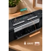 PuXing PX-888BT Gri Nostaljik Çift Kaset Çalar Radyo - Bluetooth, USB/SD, MP3 Çalar