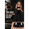 Glr 550 Siyah Güçlü Titreşimli Egzersiz Platformu Body Vibration Plate Makinesi