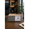 NNS NS-805BT Kahverengi Nostaljik Retro Radyo - Bluetooth Hoparlörlü, Saatli ve Şarjlı Masa Radyosu