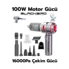 Blackbird MK-5801 16000PA Kablosuz Araç Süpürgesi | 3 Kademeli Güç | Şarjlı El Süpürgesi