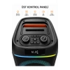 Blic BLS-80 30W Kablosuz Bluetooth Hoparlör  8 İnc LED Işıklı Karaoke  Parti Hoparlörü