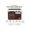 Fepe FP-319BT Elektrikli Nostaljik Kaset Çalar Radyo - Bluetooth, USB, SD Müzik Çalar
