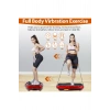 Glr 750 Kırmızı Güçlü Titreşimli Egzersiz Platformu Body Vibration Plate Makinesi