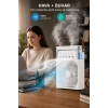 Glr HR001 Beyaz Sulu Fan Masa Üstü Mini Klima Vantilatör Işıklı Nemlendiricili Soğutucu Fan