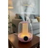 Glr K07 Pembe Çift Spreyli Ultrasonik Sessiz Hava Nemlendirici ve Gece Lambası | 3L Kapasite