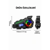 Glr K19 Kameralı Kask Kulaklığı Motosiklet İnterkom Bluetooth 5.4 GPS Sürüş Kayıt Cihazı