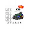 Glr K19 Kameralı Kask Kulaklığı Motosiklet İnterkom Bluetooth 5.4 GPS Sürüş Kayıt Cihazı