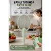 Glr USB-016 Yeşil Şarj Edilebilir Sinek Raketi Type-C Girişli  Sivrisinek ve Sinek Öldürücü Raket