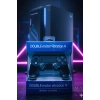 GlrTech P4 Siyah Kablosuz Oyun Kolu  Double Motor Titreşimli Şarj Edilebilir PS4 Uyumlu