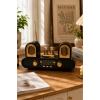 Golon RX-998 Siyah Nostaljik Şarjlı Radyo Bluetooth Hoparlör USB TF Kart FM/AM/SW 3 Bantlı