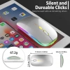 Blic Bwm6 Gri RGB Şarjlı Kablosuz 1600DPI Işıklı Kablosuz Sessiz Mouse