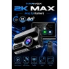 Harvox 2K Max Akıllı Araç Kamerası Ön 2K Arka Full HD Sim Kartlı 4G Bağlantılı Çift Yönlü Ses G-Sensör
