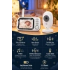 Harvox BC-001 Bebek Kamerası Lcd Ekranlı Gece Görüşlü Bebek Telsizi Bebek Odası Kamerası Monitörü