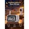 Harvox BC-001 Bebek Kamerası Lcd Ekranlı Gece Görüşlü Bebek Telsizi Bebek Odası Kamerası Monitörü