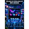 Hellopad S26 Android Tablet 4GB/32GB 10.1 HD 8000mAh Klavye Mouse Kılıf Kalem Tablet
