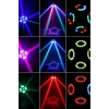 Hepu FB-4130 Mantar Sahne Işığı 60W DMX512 RGBW LED & 100MW Yeşil Lazerli Robot Işık Sistemi
