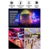 Hepu FB-4130 Mantar Sahne Işığı 60W DMX512 RGBW LED & 100MW Yeşil Lazerli Robot Işık Sistemi