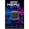 Hepu HP-MS01G Gri Manyetik Telefon Tutuculu Kablosuz Bluetooth Hoparlör TWS Destekli