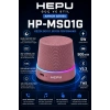 Hepu HP-MS01G Pembe Manyetik Telefon Tutuculu Kablosuz Bluetooth Hoparlör TWS Destekli