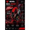 Jedel Gaming GH-269 7.1 USB Mikrofonlu RGB Oyuncu Kulaklığı - Siyah/Kırmızı
