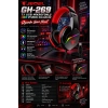Jedel Gaming GH-269 7.1 USB Mikrofonlu RGB Oyuncu Kulaklığı - Siyah/Kırmızı