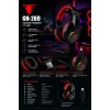 Jedel Gaming GH-269 7.1 USB Mikrofonlu RGB Oyuncu Kulaklığı - Siyah/Kırmızı