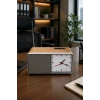 NNS NS-805BT Kahverengi Nostaljik Retro Radyo - Bluetooth Hoparlörlü, Saatli ve Şarjlı Masa Radyosu