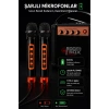 NSS NS-992MIC Boombox Pro Kablosuz Karaoke Hoparlör FM Radyo 2 Adet Mikrofon