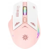Blic Bwm1 Pembe RGB Şarjlı Kablosuz 1600DPI Işıklı Kablosuz Mouse