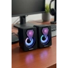 Polygold PG-1046 Mini Dijital 2.0 Multimedia USB RGB Aydınlatmalı Stereo Hoparlör Seti