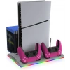 Hepu TP5-3570 PS5 Soğutucu Şarj Standı | DualSense Şarj RGB Işık 3 Fan Hızlı Dock İstasyonu