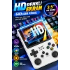 R36S Beyaz Retro El Oyun Konsolu 3.5 Inç IPS Ekran 64GB Retro Oyun Konsolu