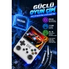 R36S Beyaz Retro El Oyun Konsolu 3.5 Inç IPS Ekran 64GB Retro Oyun Konsolu