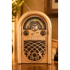 Raiseng R-1950BTL Ahşap Görünümlü Retro Radyo - Nostaljik Tasarım Bluetooth Hoparlör