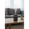 Siyah H2O USB Renkli Mini Hava Nemlendirici | LED Işıklı | 350ml Taşınabilir Oda ve Ofis Difüzörü