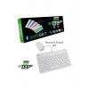 Steep Solid Magic Beyaz Şarjlı Bluetooth Klavye Mouse Set