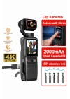 Glr L19 4K Ultra HD Wi-Fi Vlog Kamerası 180 Dönebilir Lens, 6 Eksenli Sarsıntı Önleyici