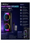 Hepu HP-118 8 İnç Bluetooth Partybox Hoparlör - 15W Işıklı, Mikrofonlu Ses Sistemi
