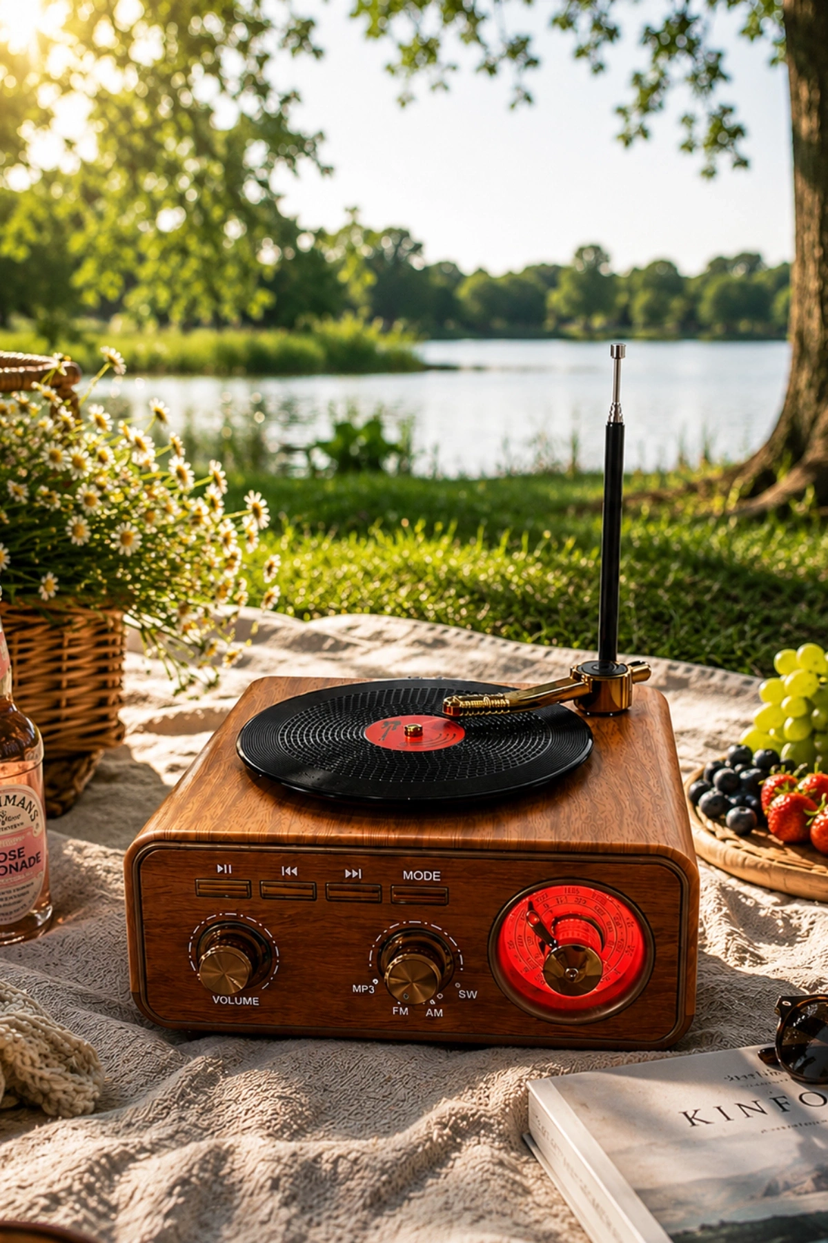 Meier MD-1317BT Nostaljik Görünümlü Bluetooth Hoparlör ve 3 Bantlı Şarjlı Radyo
