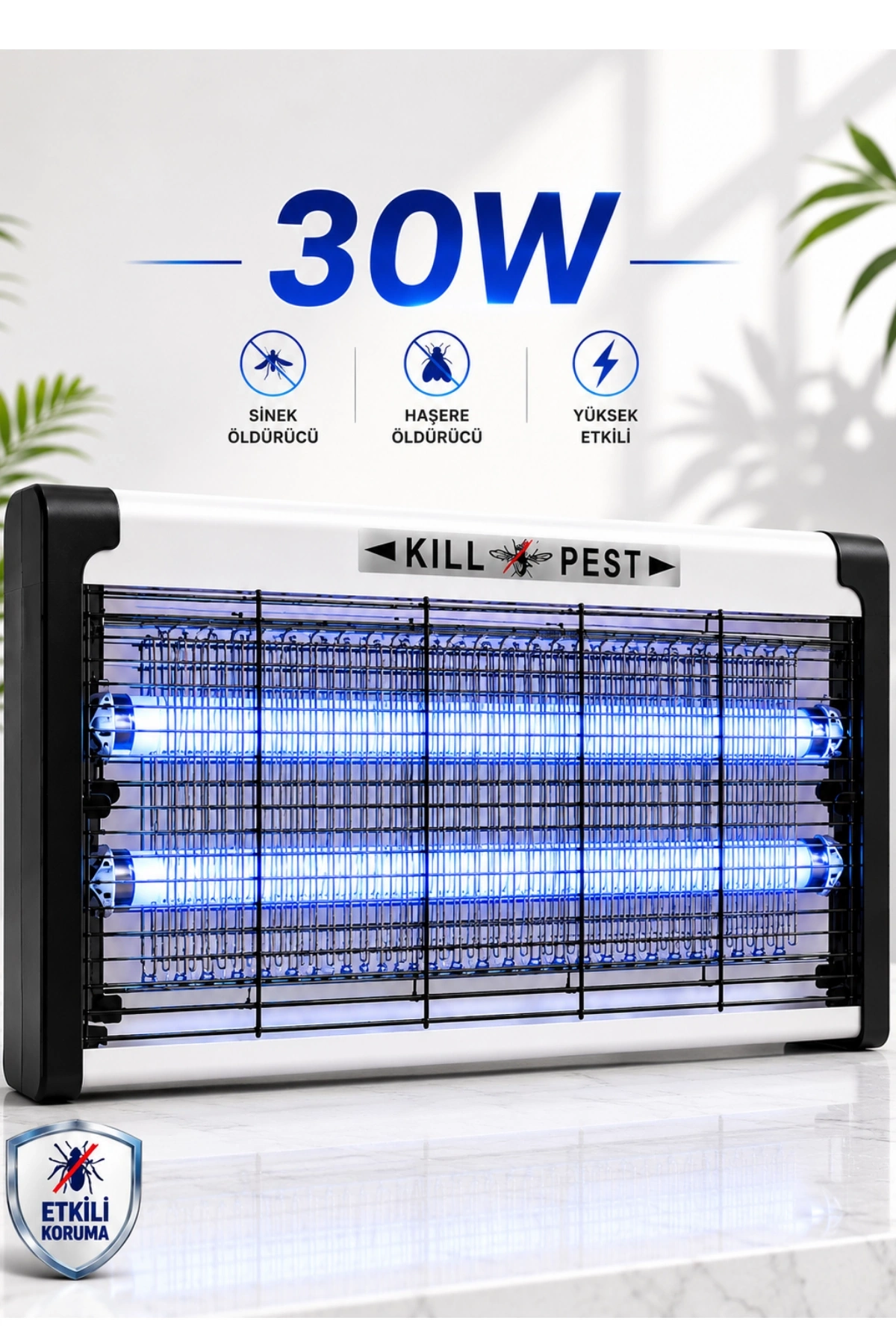 Glr KF-6030 Sinek Öldürücü Lamba Uv Işıklı 30W  Elektrikli Sivrisinek Tuzağı Işıklı Cihaz