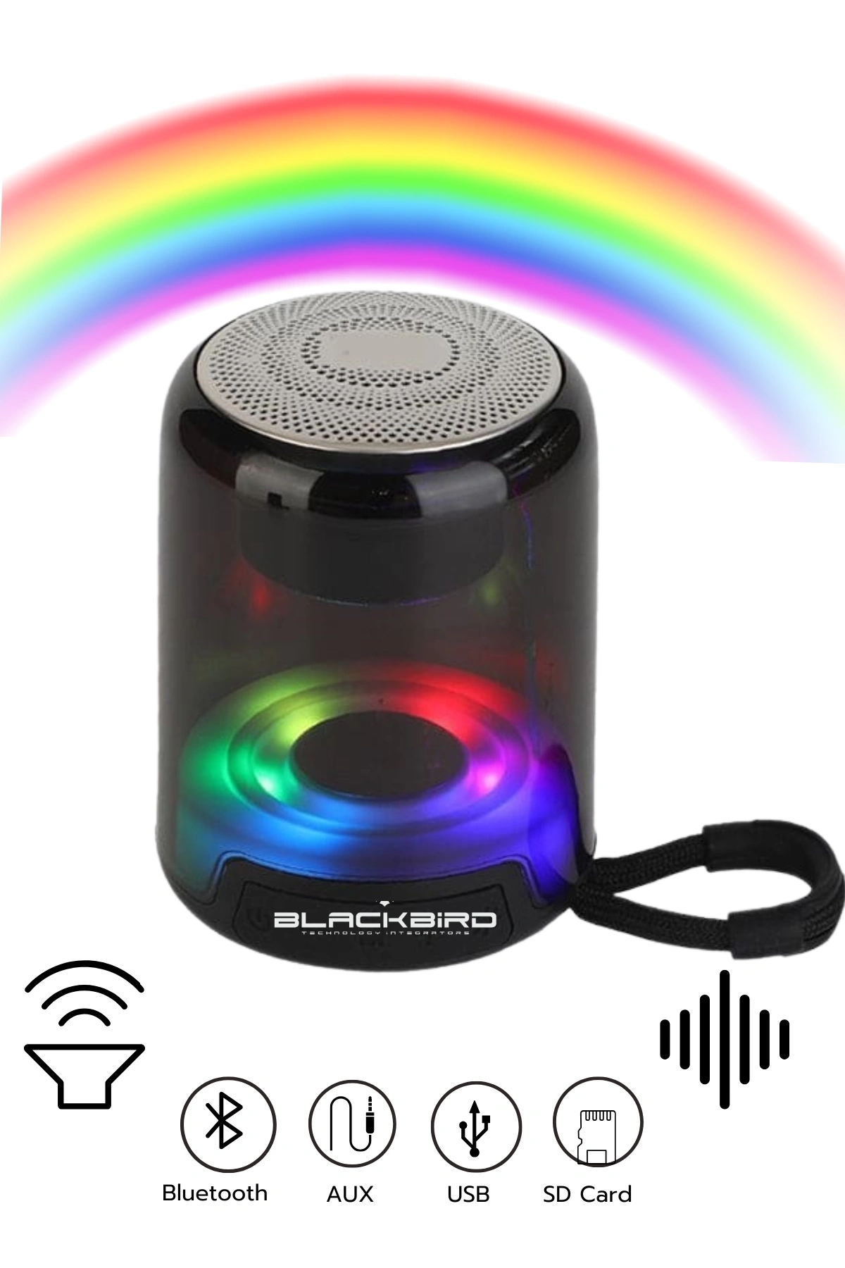 Acl Acs-9 Mini Taşınabilir Rgb Led Ses Topu Bluetooth Hoparlör