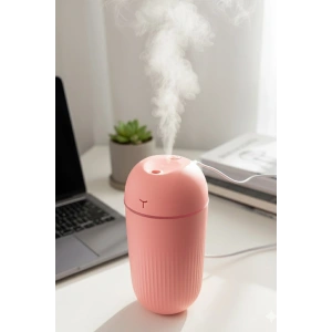 Blackbird KT-H09 Pembe 420 Ml Taşınabilir Mini USB Hava Nemlendirici | Araç ve Ofis İçin Renkli Işıklı