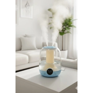 Glr K07 Mavi Çift Spreyli Ultrasonik Sessiz Hava Nemlendirici ve Gece Lambası |  2.5L Kapasite